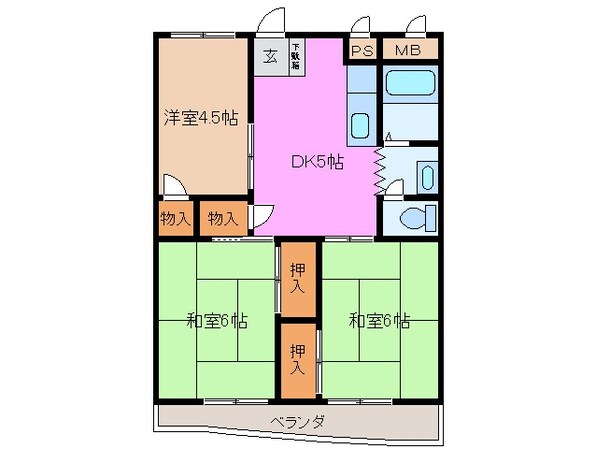 東松阪駅 徒歩9分 3階の物件間取画像